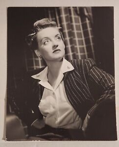 Bette Davis Orig. 1942 Vintage Photo Man Who Came to Dinner Striped Jacket
