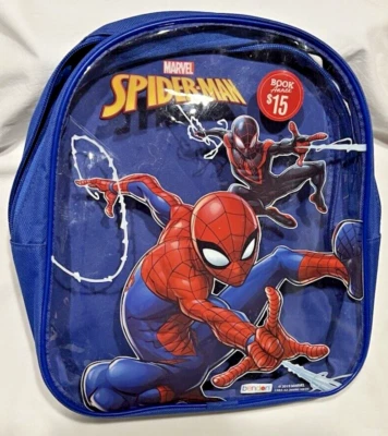 Marvel Spiderman Blue Backpack Padded Straps Great For Coloring & Activity Set - Image 1 of 4