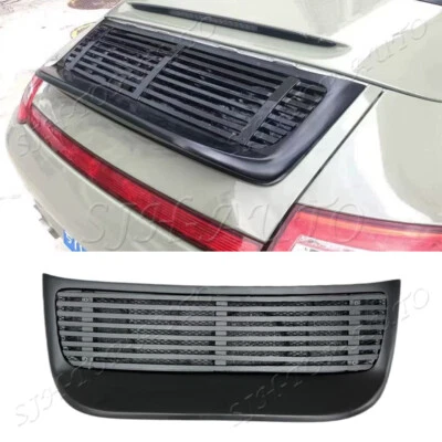 Alerón de rejilla del capó trasero negro mate para Porsche 911 cupé 4S/S 2005-2011 Foto 1 de 4