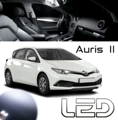 Pour Toyota AURIS 2 7 ampoules LED intérieur Plafonnier Habitacle Coffre Miroir  - Imagen 1 de 4