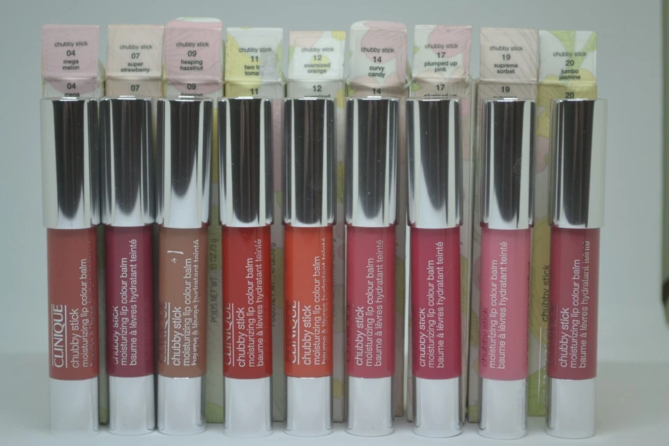 Bálsamo hidratante de color de labios Clinique Chubby Stick nuevo en caja 0,1 oz./3 g ~elige tono~ Foto 1 de 1