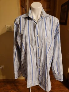 Banana Republic Men's Striped Dress Shirt Size 16-16.5 - Picture 1 of 3