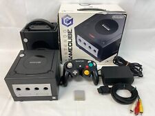 Nintendo GameCube GC Black Game Console Full Accessories US/Canada Discs Fedex