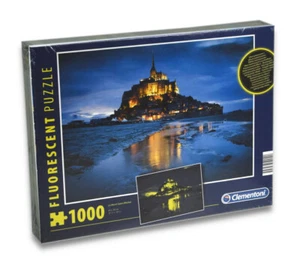 Clementoni 97239 - Puzzle - The Mont Saint-Michel (fluorescent, 1000 pieces) - Picture 1 of 2