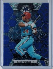 2023 PANINI CHRONICLES KIRBY PUCKETT 25/99 BLUE VELOCITY PRIZM MOSAIC #23 TWINS