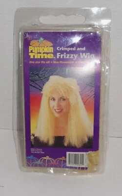 PELUCA ROCKERA PUNK RUBIA RIZADA Y ENCRESPADA PUMPKIN TIME (UNA: UNA TALLA: ADULTO) Foto 1 de 2
