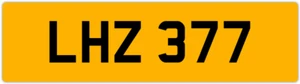 LHZ 377 L 3x3 DATELESS PRIVATE NUMBER PLATE LEE LOU LUKE LUCY LEO LISA LIAM LEN - Picture 1 of 1