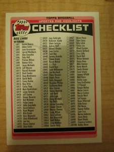 2006 Topps Baseball Updates and Highlights Checklist #1 - Picture 1 of 2