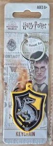 Official Harry Potter Hufflepuff Emblem Rubber Keyring New and Sealed - Foto 1 di 2
