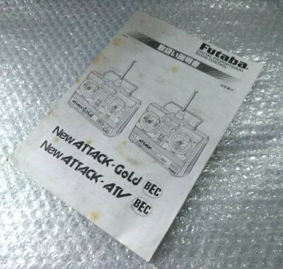 FUTABA ATTACK ATV GOLD INSTRUCTION MANUAL DIGITAL PROP' REMOTE CONTROL TRANS - Image 1 of 4