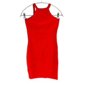 Marciano GUESS Mujer Rojo Tejido Cortar Espalda sin Mangas Vestido Ajustado S - Imagen 1 de 9