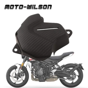 2021+ For Triumph Trident 660 Carbon Fiber Expansion Engine Tank Cover Protector - Picture 1 of 11