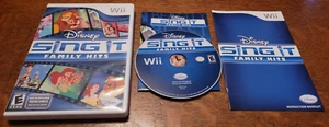 DISNEY SING IT FAMILY HITS Nintendo Wii COMPLETE TESTED Music Karaoke Along RARE - Picture 1 of 3