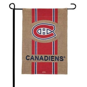 NHL Team Sports Evergreen BURLAP Garden Flag 12.5” x 18” - Picture 1 of 7