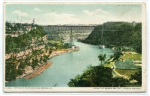 Postal Phostint High Bridge Kentucky River KY 1910c - Imagen 1 de 1