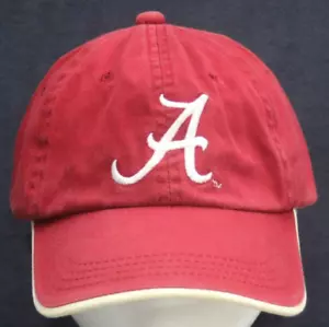 Gorra Alabama Marea Carmesí Sombrero Correa Roja Bordada Blanco Logotipo Ajustes - Imagen 1 de 6