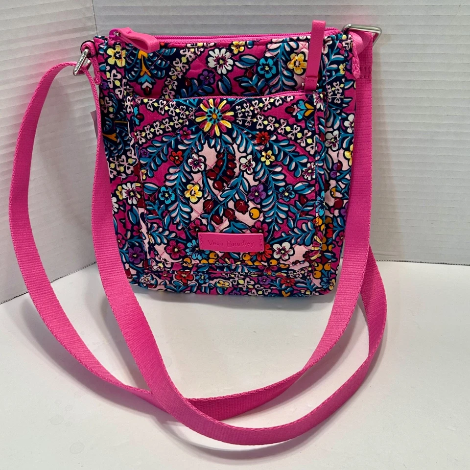 Vera Bradley Iconic RFID Mini Hipster Crossbody Bag in Kaleidoscope