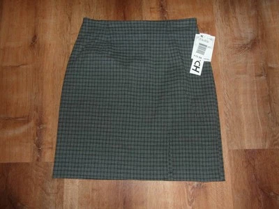 Falda a Cuadros Negra JR Bentley Mujer Nueva con Etiquetas Talla 10 - 802C-28 Foto 1 de 4