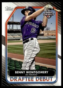 2022 Topps Pro Debut Draftee Debuts Benny Montgomery Rookie Minors #DB-7 - Picture 1 of 2