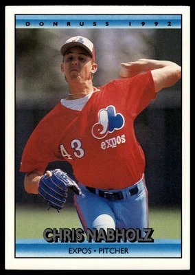 1992 Donruss #170 Chris Nabholz - Image 1 of 2