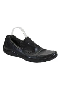 Prada Mens Leather Slip On Round Apron Toe Loafer Dress Shoes Black Size 10 - Picture 1 of 5