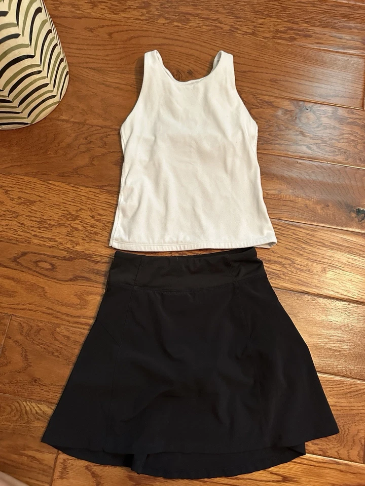 2 Pieces Athleta Girls Bundle Shorts And Tank Size6-8 - Image 1 of 4