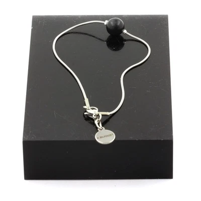 Bracelet Stainless Steel 1 Pearl Seraphinite Of Russia 8 Mm. Manufactured IN Fr - Image 1 of 2