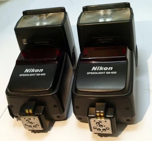 2X Pack Nikon SB-600 Speedlight two Flash D-TTL Flash for parts or repair, AS IS - Picture 1 of 12