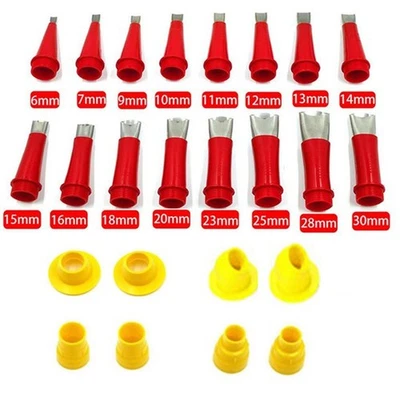 Bases Caulk Nozzle Tool 16 Sizes 16pcs Stainless Steel Beauty Sewing Tool - Image 1 of 3