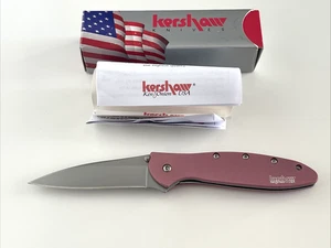 Cuchillo Plegable Kershaw 1660PINK Puerro Rosa Mango Aluminio EE. UU. 2007 - Imagen 1 de 14
