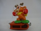 Spielfigur / Hirsch-Rentier " Renntier mit Boxhandschuhe auf Schlitten