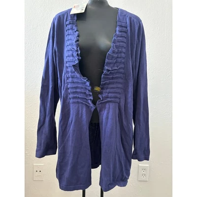 Cárdigan Suéter Rip Curl Frente Abierto Para Mujer Talla 14 Grande Algodón Azul Costero Nuevo Foto 1 de 4