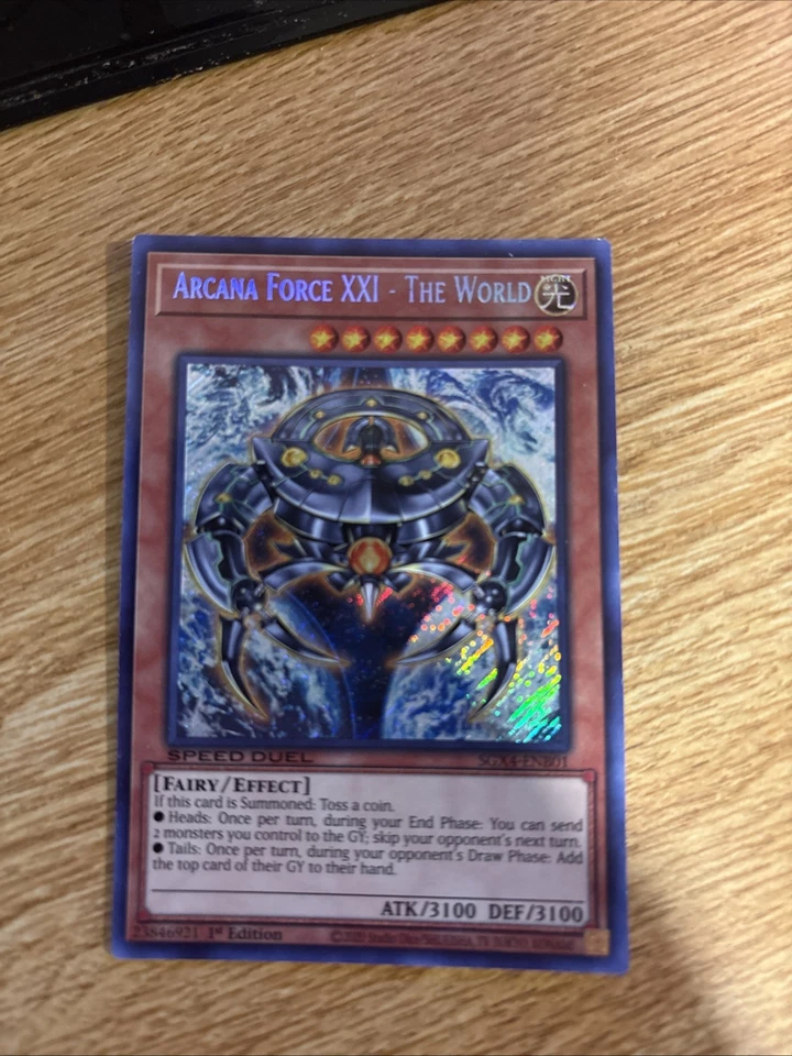 Arcana Force XXI - The World (Secret Rare) SGX4-ENB01  1st Edition - Image 1 of 1