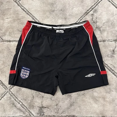 England Umbro 2001/03 GK Football Shorts - XL Boys (XS Mens) Away Training - Image 1 of 4