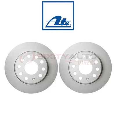 2 pc ATE Rear Disc Brake Rotor for 2012-2018 Volkswagen GTI - Braking Tire jb Foto 1 de 4