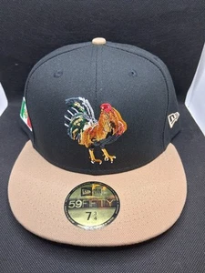 New Era Cap City Exclusive Mexico El Gallo Cap Size 7 3/4 Black & Brown New!!! - Picture 1 of 6
