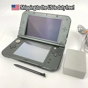 TOP IPS Nintendo new 3DS XL Metallic Black Custom exterior Console Region Japan - Picture 1 of 21