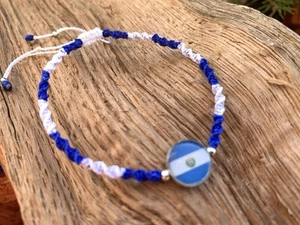 El Salvador Mix Blues Flag Bracelet - Picture 1 of 3