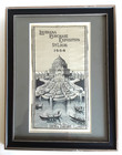 Antique Louisiana Purchase Exposition St. Louis 1904 Rare Silk Souvenir, Framed