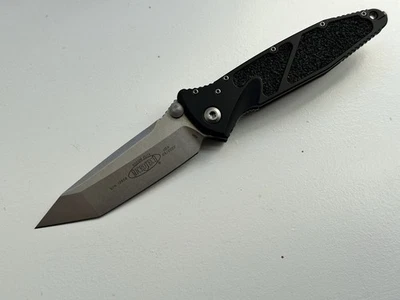 NIB Microtech Socom Elite T/E Manual Tanto M390 Stonewash Standard Folding Knife - Image 1 of 4