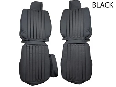 Fundas de asiento de cuero negro para Mercedes Benz R107 1980-85 380SL Foto 1 de 3