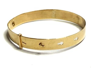 RARE ANTIQUE VICTORIAN 9 CARAT GOLD ADJUSTABLE BRACELET - 3.8 GRAMS - Picture 1 of 13