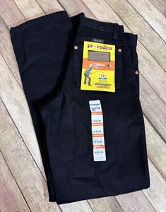 NWT - Black Wranglers- Cowboy Cut - Boys Size 14 Slim Fit - Picture 1 of 8