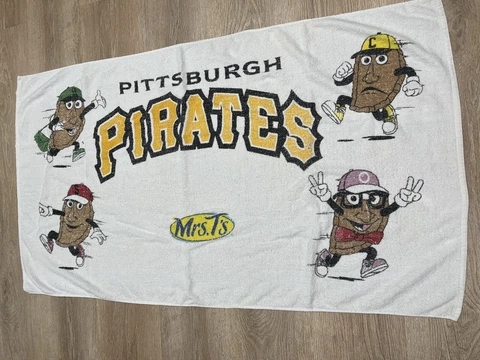 Vintage Pittsburgh Pirates Beach Towel MLB Mrs T Pierogis Race Cover