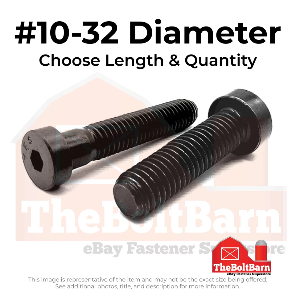 #10-32 Low Socket Head Cap Screws Thermal Black Oxide (Choose Length & Qty) - Image 1 of 1
