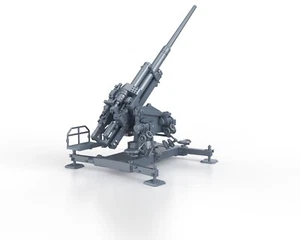 WWII GERMAN 12,8cm Flak 40 firing - 1/48 1/56 1/72 1/87 1/100 3D Print Resin - Imagen 1 de 4