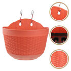 Wall Hanging Planters Basket Self Watering Garden Pots Holder - Brick Red-SK