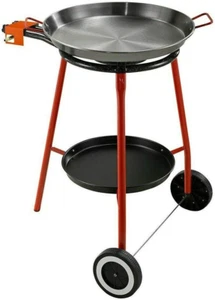 Andreu Paella Pan Set with Burner, 18 Inch Carbon Steel Outdoor Pan and Reinforc - Picture 1 of 12