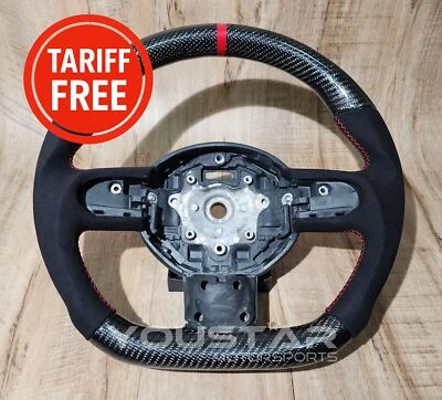 Volante Alcantara de carbono genuino GRATIS para MINI Cooper R55 R56 R60 Foto 1 de 4