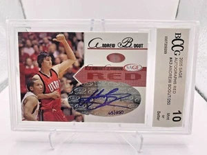 2005 Sage Autographs /250 Andrew Bogut Rookie Year #A3 Beckett BCCG MINT 10 - Picture 1 of 4